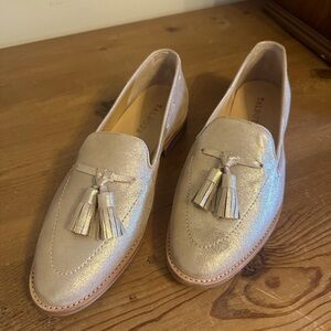Talbots Gold Loafers Size 8 1/2